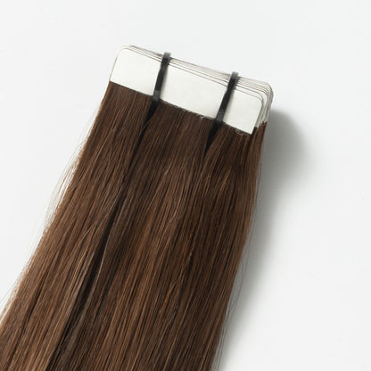 Tape-in Hairextensies Warm Bruin Balayage 2+7