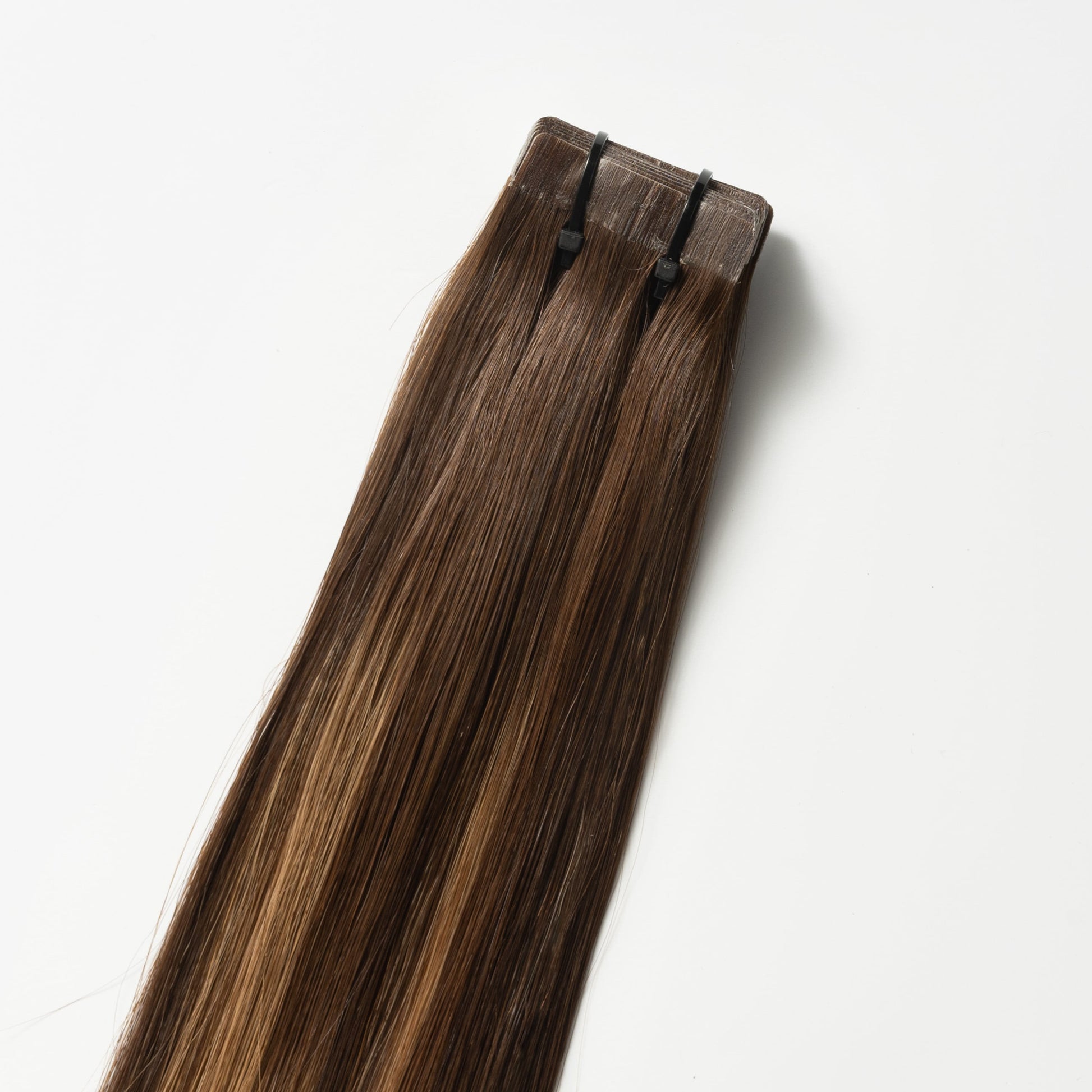 Tape-in Hairextensies Warm Bruin Balayage 2+7 - Mode Vibes