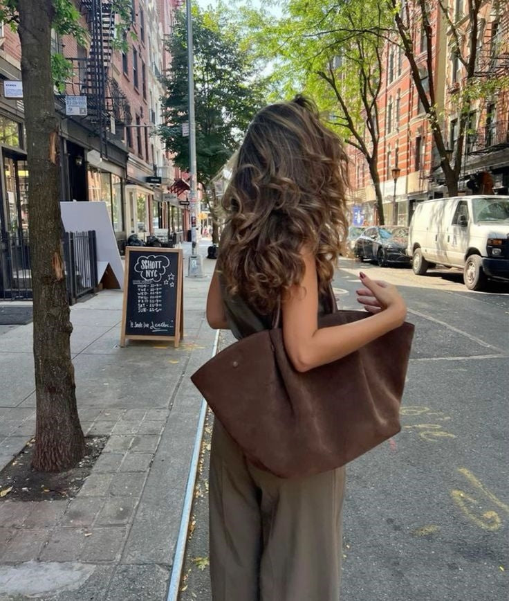 Vegan Suède Shopper Tas – Elegant en Praktisch voor Elke Gelegenheid