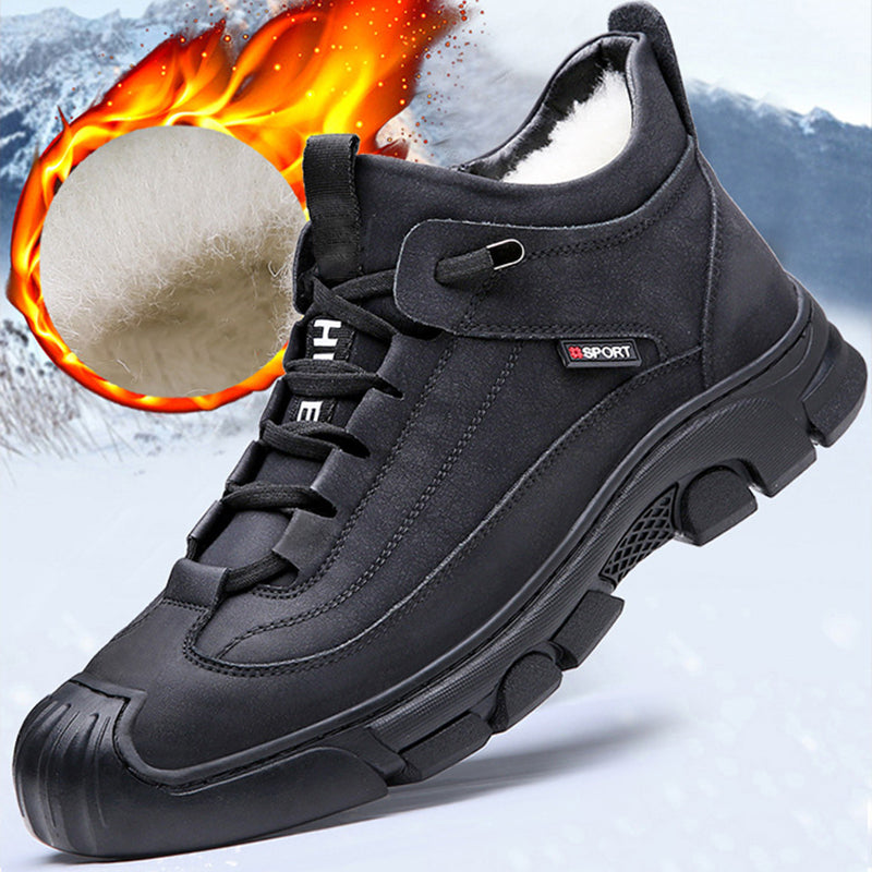 Theo | Heren sneaker in de kleur Zwart voor heren in Smart-casual stijl geschikt voor alle seizoenen.