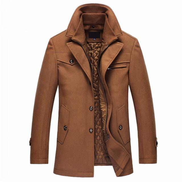 Dikke Herenjas Warme Zakelijke Winterjas - Mode Vibes