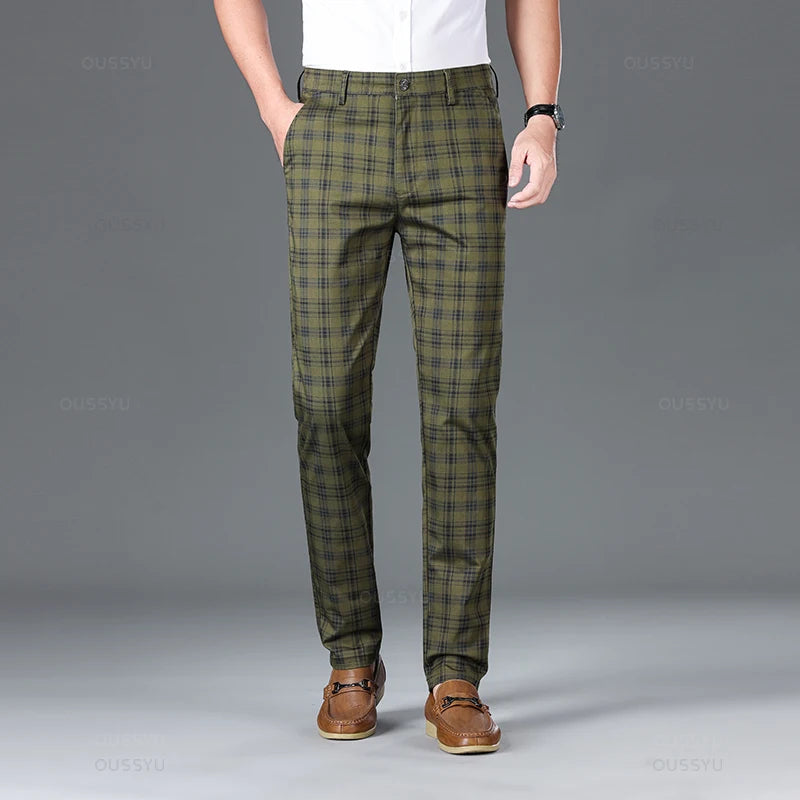 Herenpantalon Geruit Klassiek Comfortabel - Mode Vibes