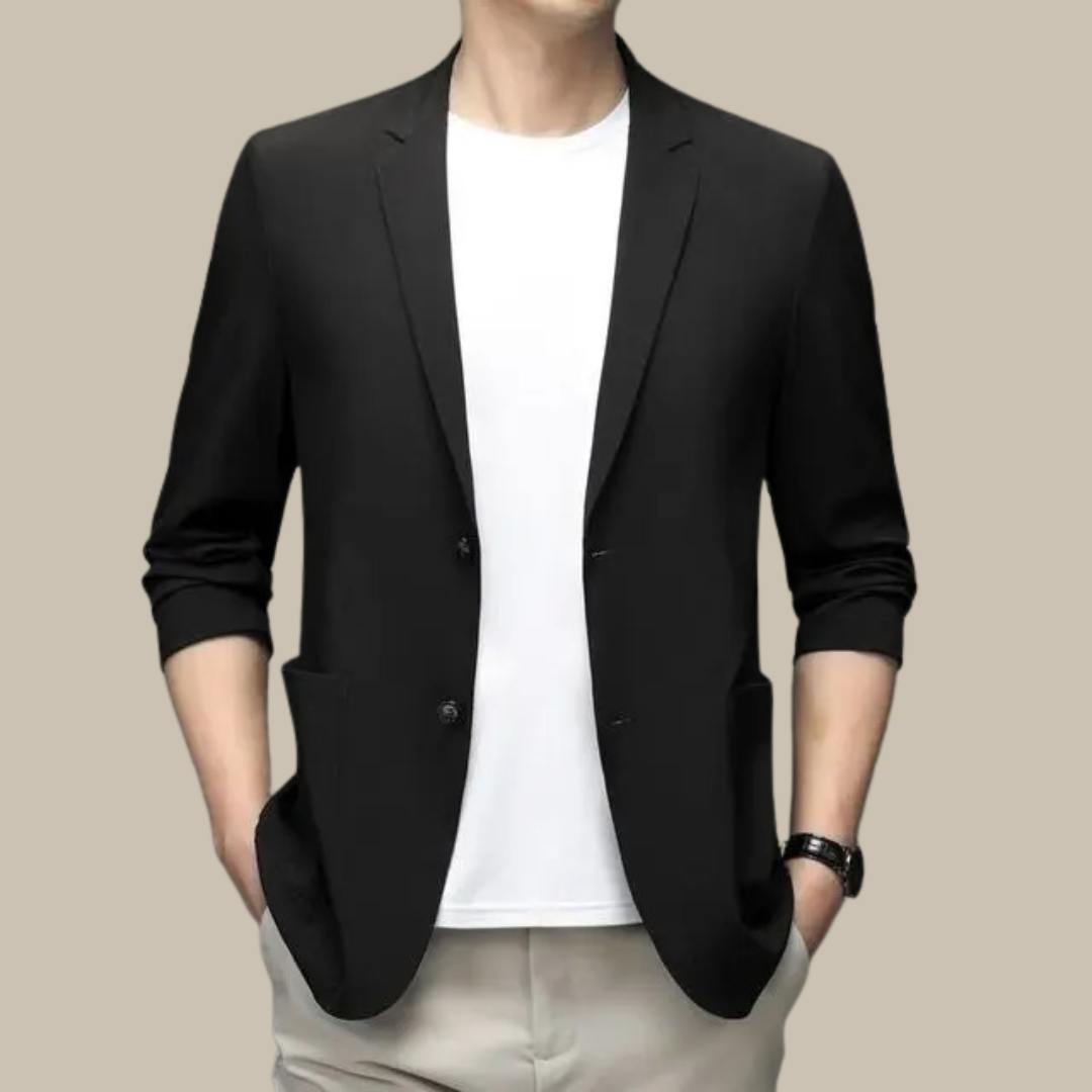 Mannen Blazer Casual Stijlvolle Pasvorm - Mode Vibes