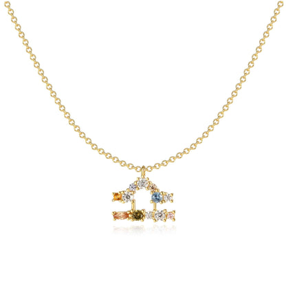 Sterrenbeeld Ketting Zilveren Halsketting Met Celestia Thema