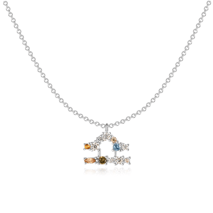 Sterrenbeeld Ketting Zilveren Halsketting Met Celestia Thema