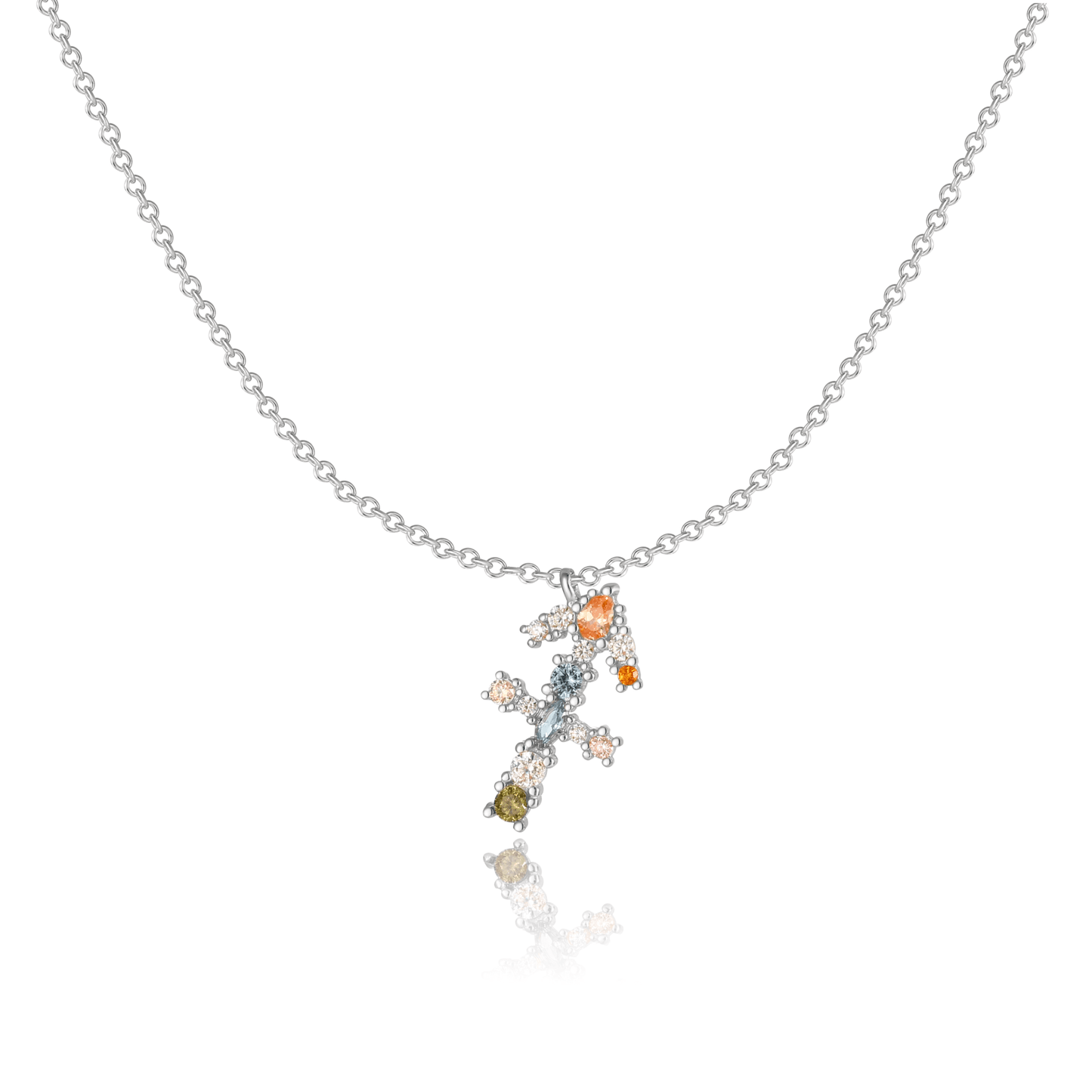 Sterrenbeeld Ketting Zilveren Halsketting Met Celestia Thema