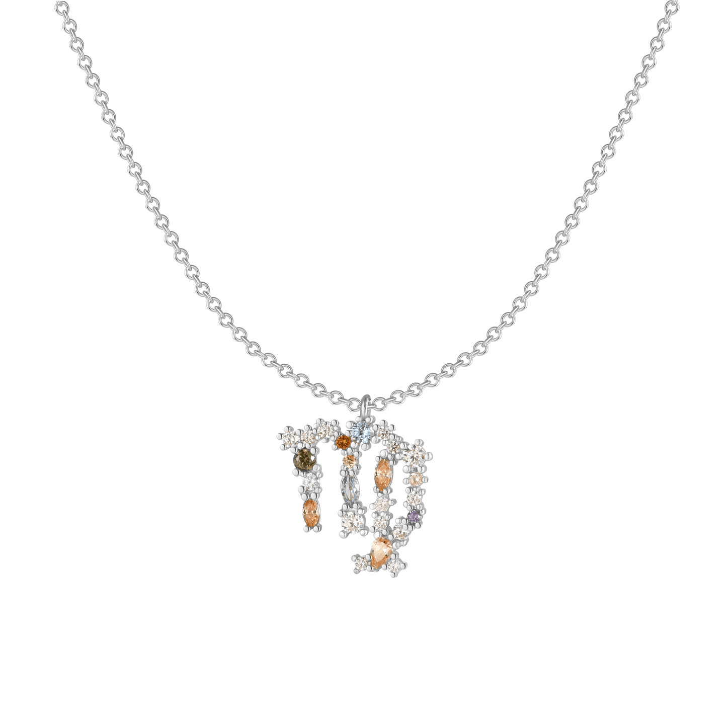 Sterrenbeeld Ketting Zilveren Halsketting Met Celestia Thema