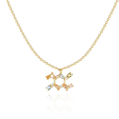 Sterrenbeeld Ketting Zilveren Halsketting Met Celestia Thema