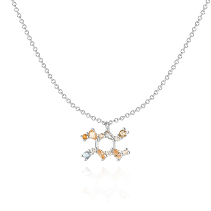 Sterrenbeeld Ketting Zilveren Halsketting Met Celestia Thema