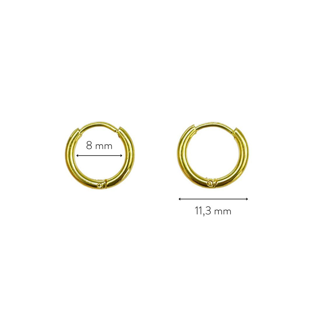 Kleine Gouden Creolen Oorbellen Subtiel Design