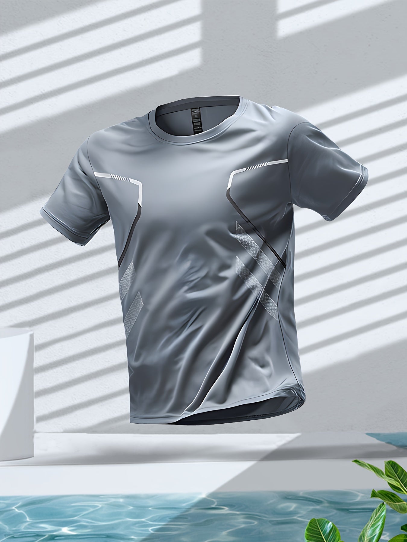Heren Sportshirt Korte Mouwen Sneldrogend Kleurrijk - Mode Vibes