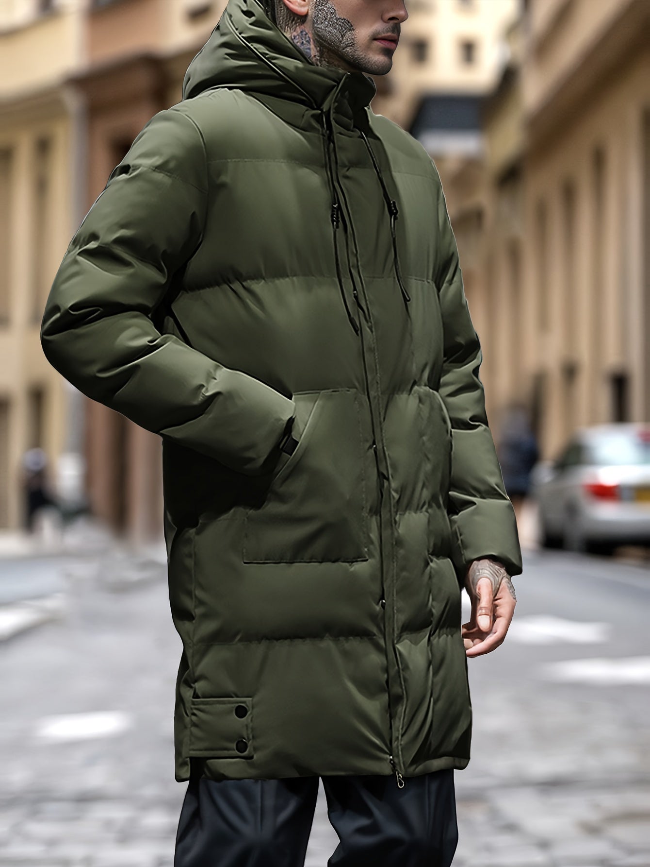 Winterpuffer Jas met Capuchon en Zakken Warm - Mode Vibes