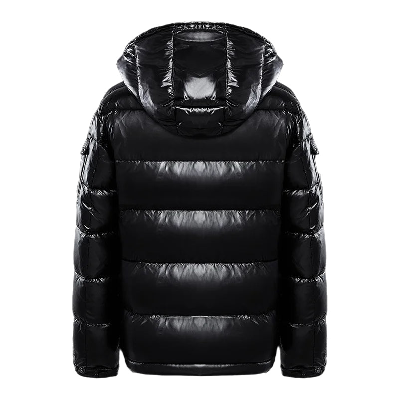 Tommy | Glanzende pufferjack voor heren in de kleur Zwart voor dames in Outdoor stijl ideaal voor de winter