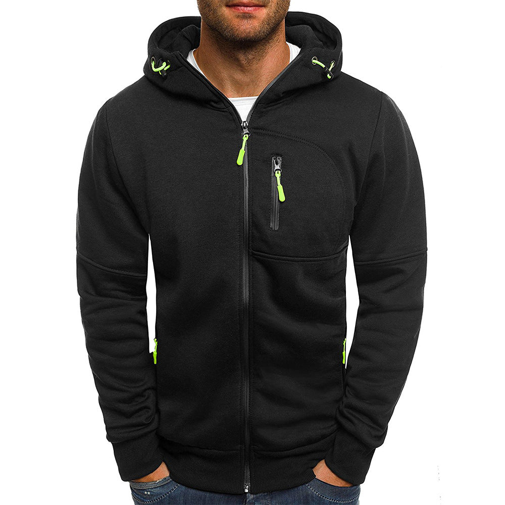 Heren Wollen Hoodie Met Rits Warm en Comfortabel - Mode Vibes
