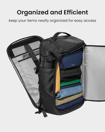 Reisrugzak 38L Handbagage TSA Laptopvak Licht Gewicht