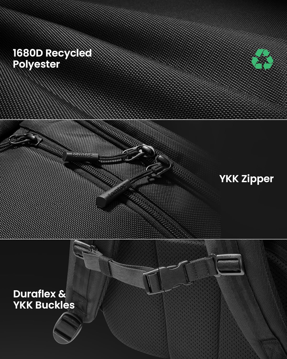Reisrugzak 38L Handbagage TSA Laptopvak Licht Gewicht