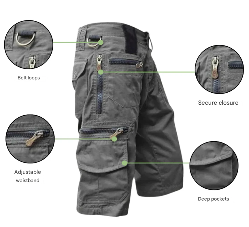 Heren Cargo Shorts - Outdoor Korte Broek TrailTrek