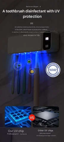 Tandenborstelsterilisator UV Licht Hygiënisch