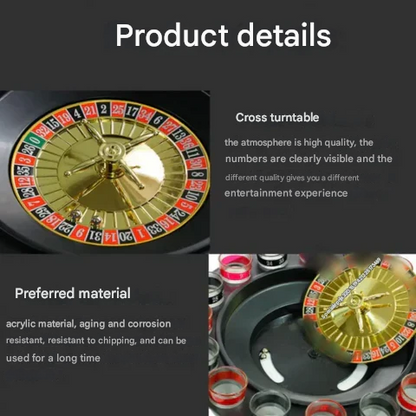 Drink Spel Roulette Set met Spin Shot