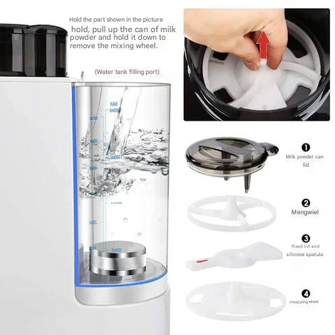 Babyvoedingsdispenser Automatisch Milqula voor Gemakkelijk Voeden
