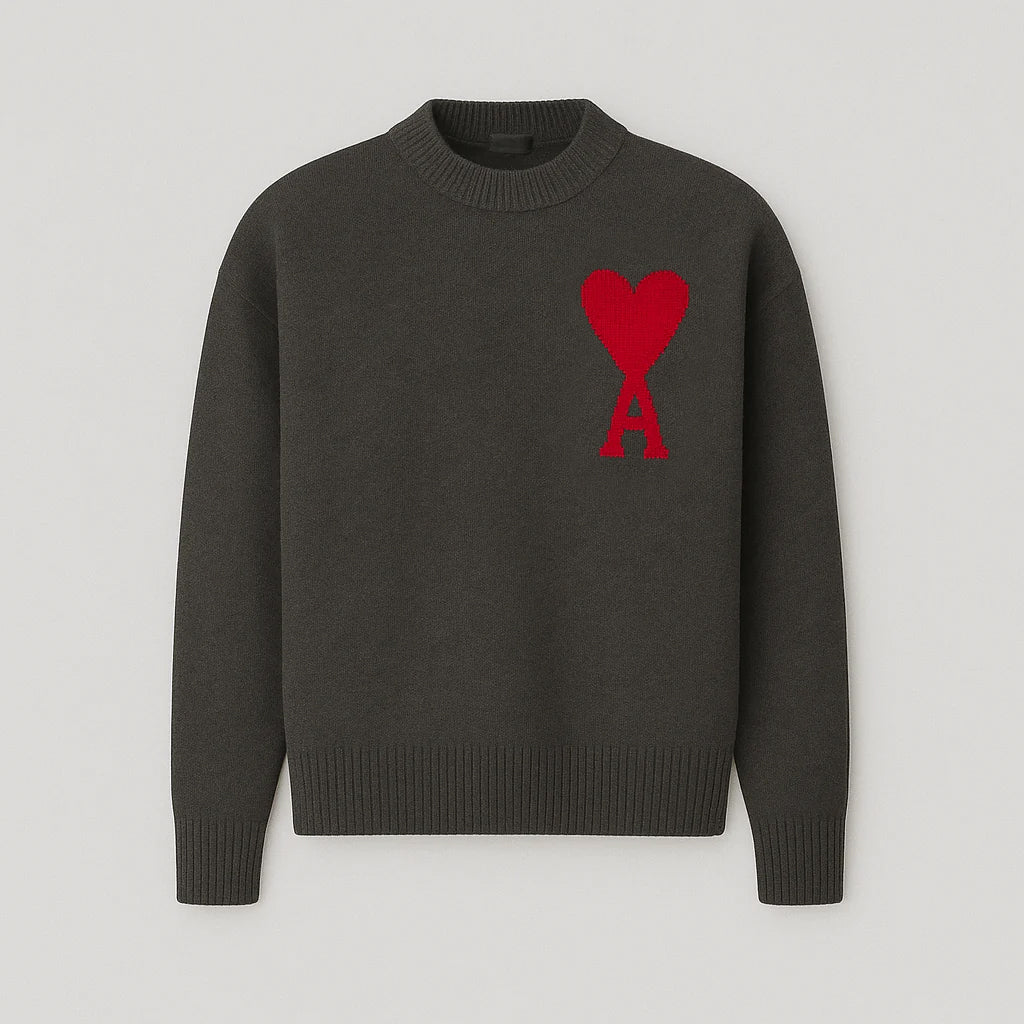 Anely™ Oversized Trui met Hartenaas Motief