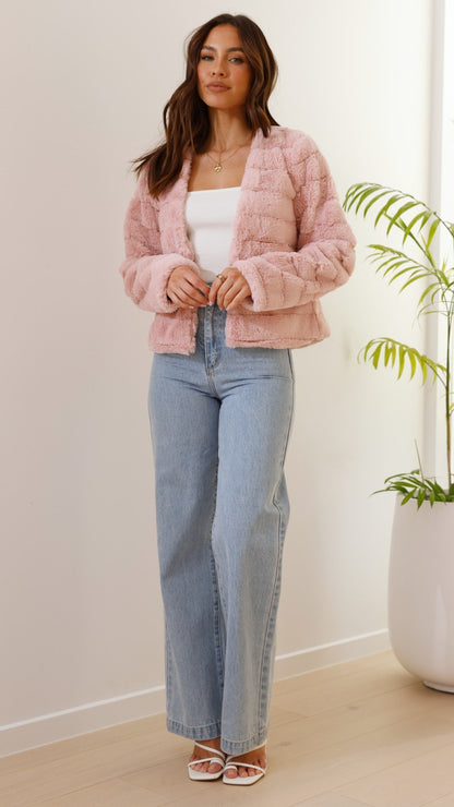 Dames Velour Jasje Crop Model Luxe Stof