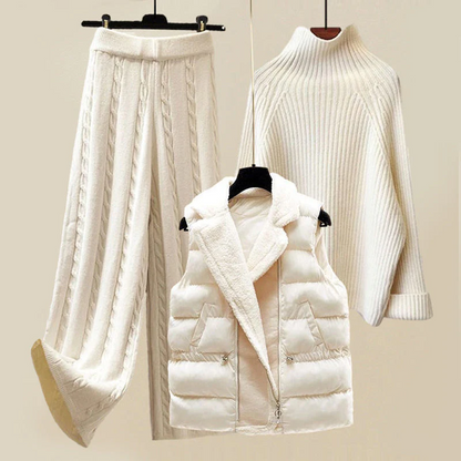 Dames Winterset Warme Trui en Broek Comfortabel - Mode Vibes
