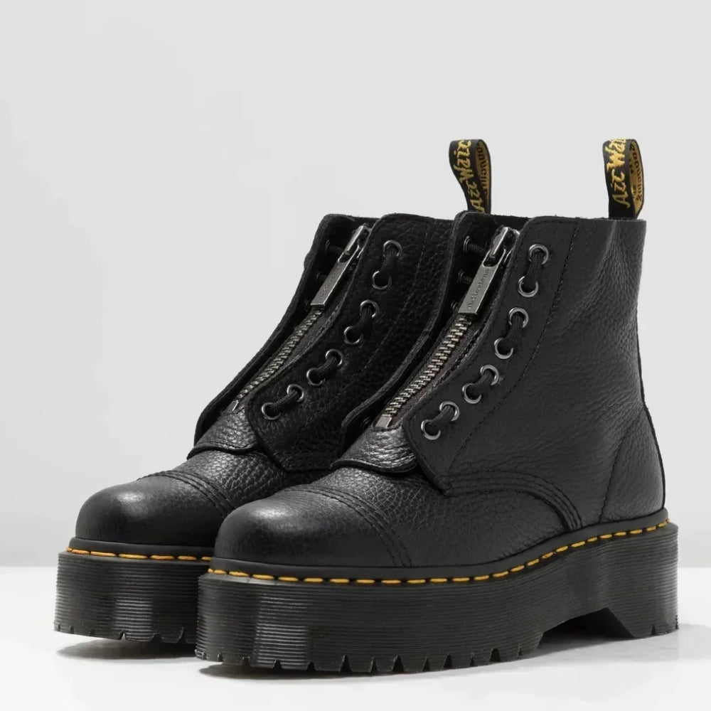 Platform Laarzen met Lychee-Structuur