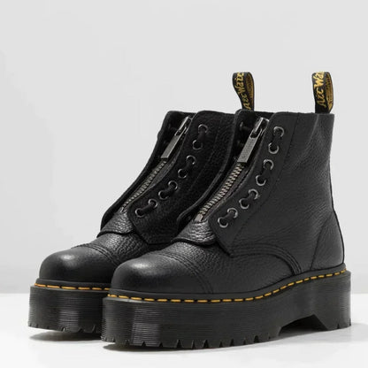 Platform Laarzen met Lychee-Structuur