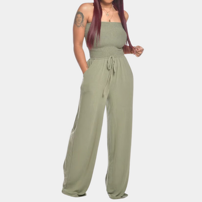 Dames Jumpsuit Bandeau Halslijn Zomerjurk