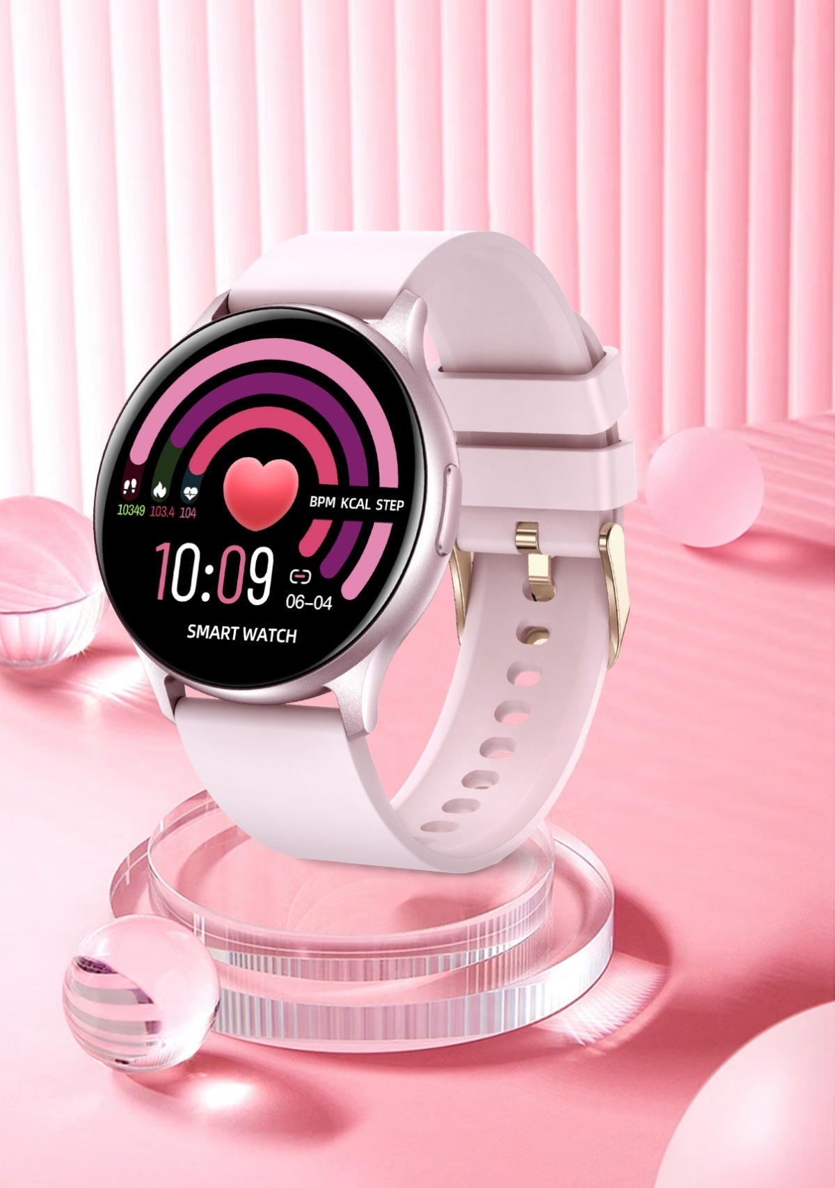 Bluetooth Smartwatch Fitnesstracker met Hartslagmeter