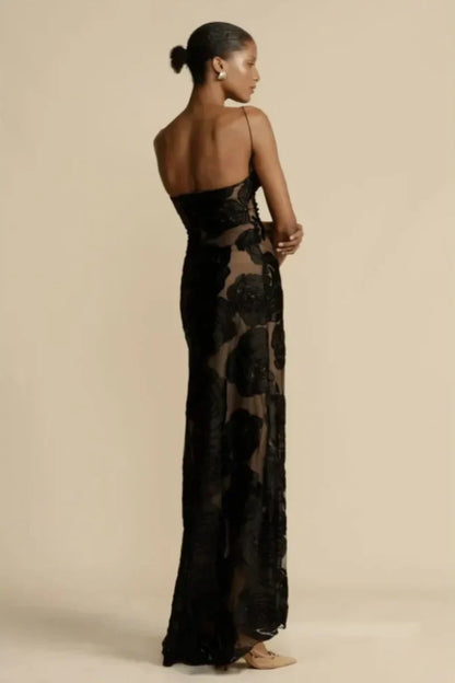 Elisa | Abito in maglia floreale