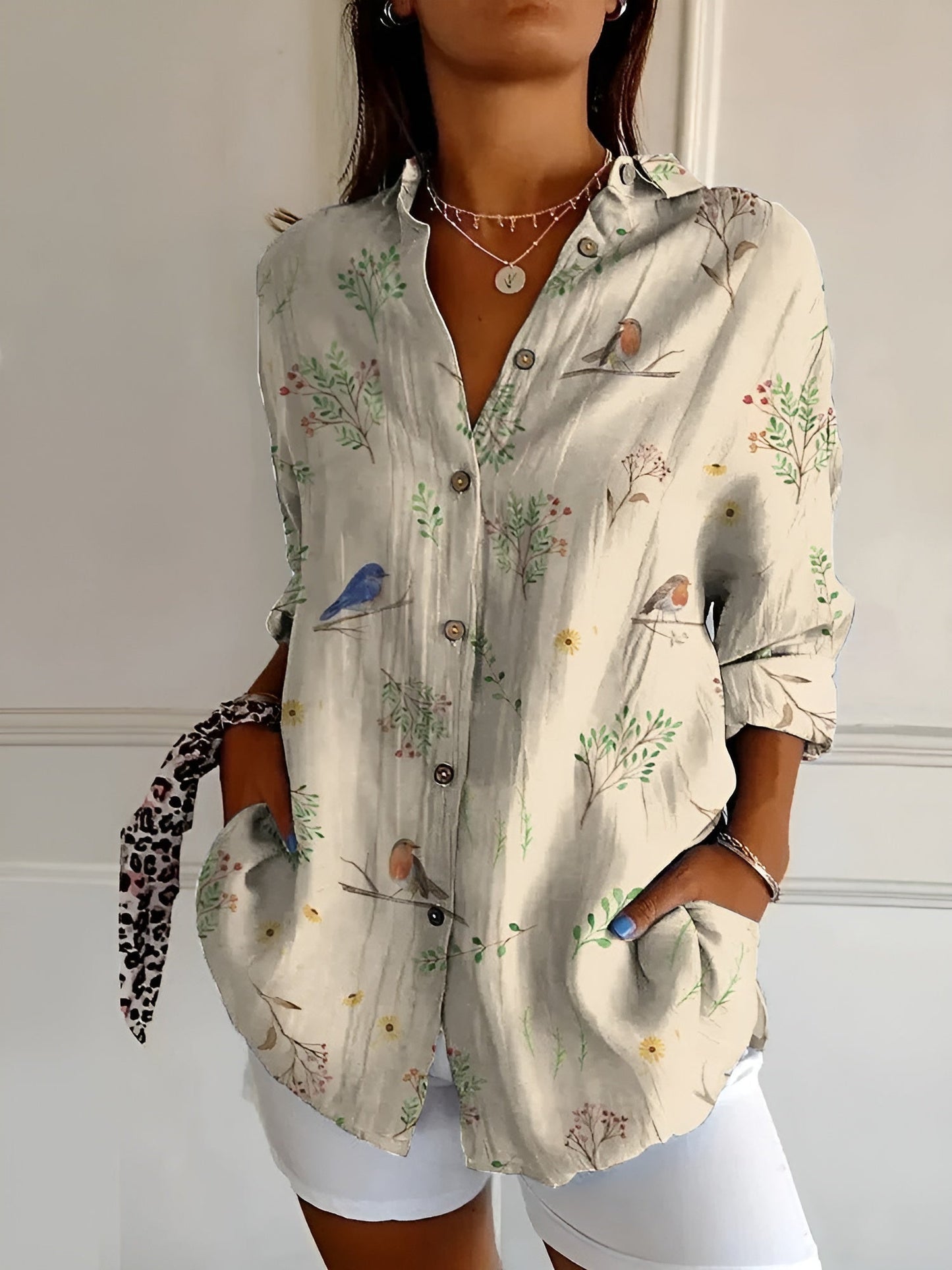 Variant image for Amara | Camicia Abbottonata – Cotone Leggero-25