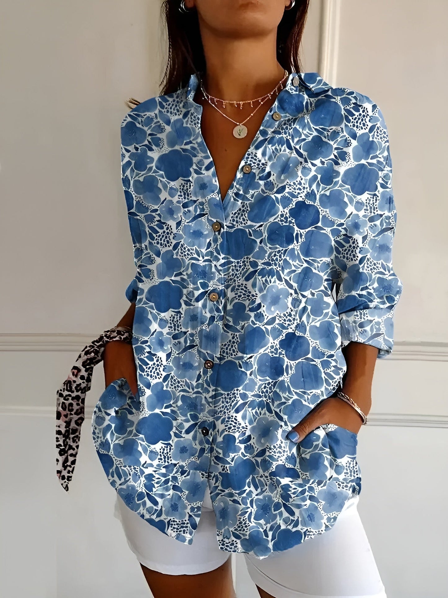 Variant image for Amara | Camicia Abbottonata – Cotone Leggero-41