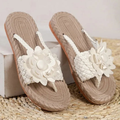 Vrouwelijke Sandalen met Bloemenpatroon Zomer