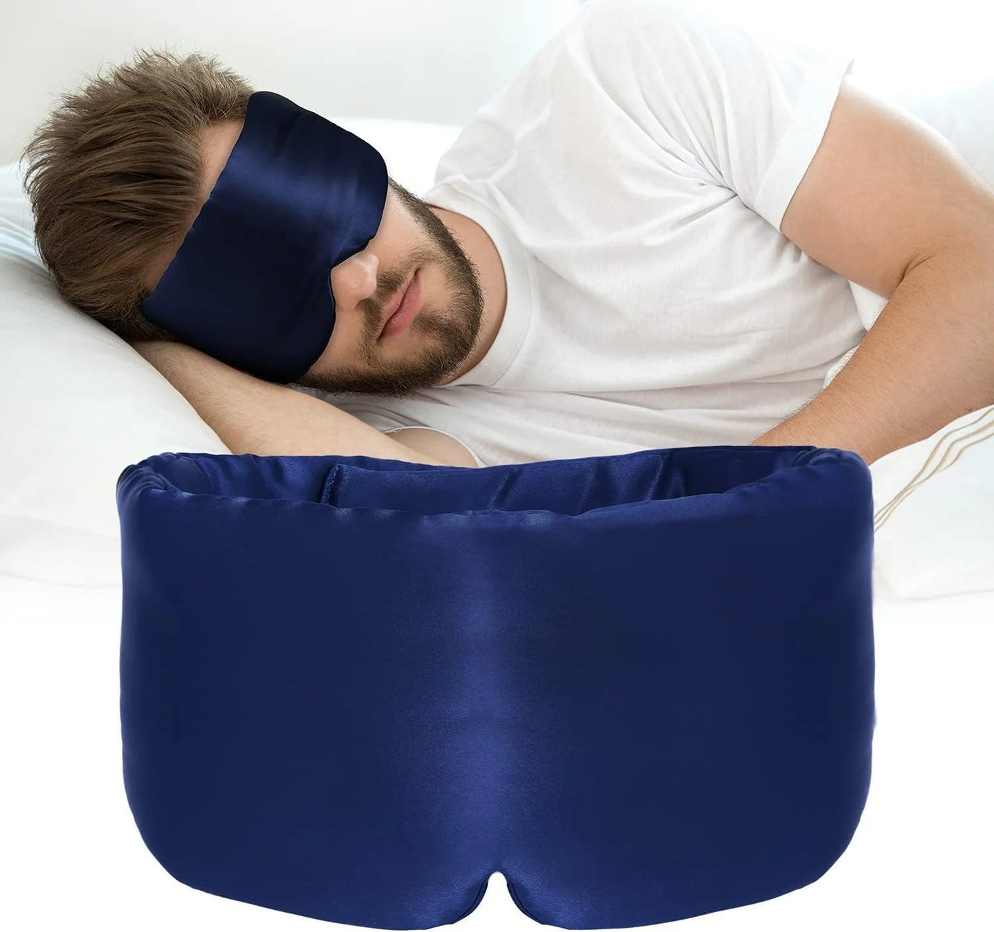 Zijden Slaapmasker Luxe Zacht voor Betere Slaap