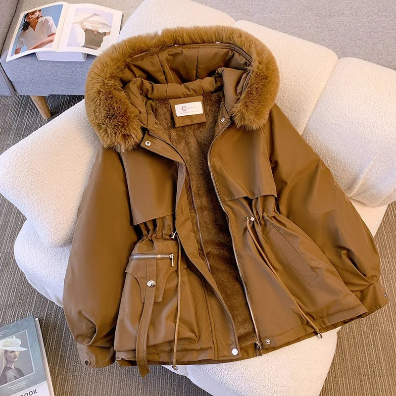 Jas met Capuchon Gevoerd Fleece Warm en Waterdicht