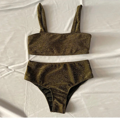 Glitter Bikiniset voor Vrouw Strandmodellen