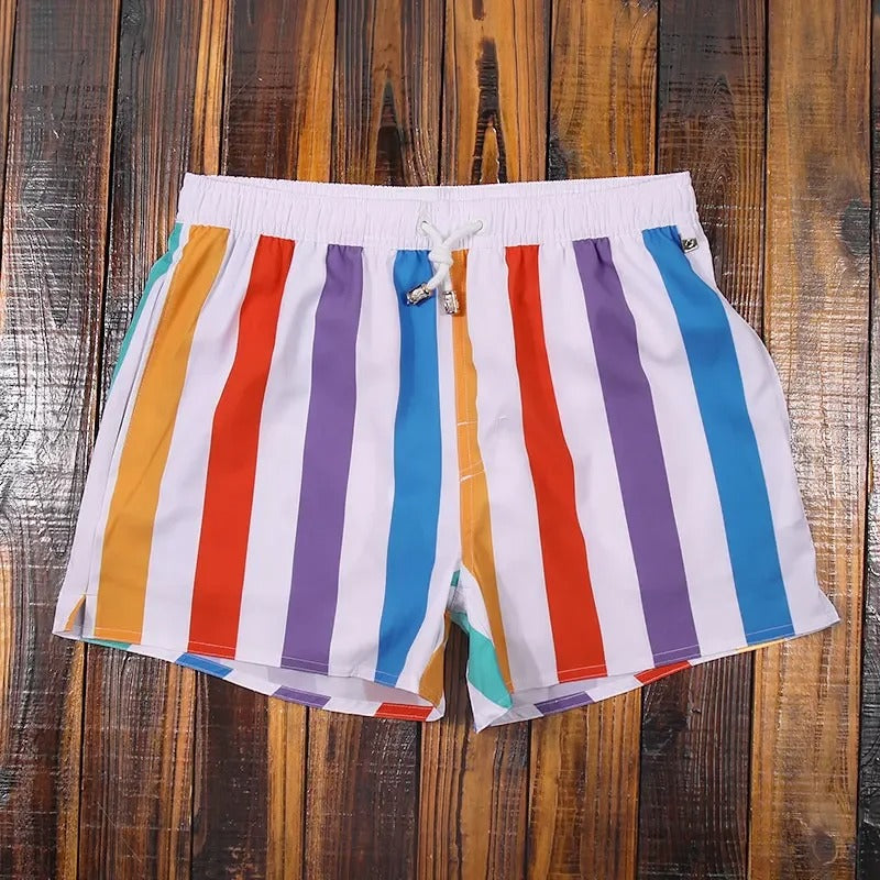 Herenshorts Gestreept Elastische Tailleband Casual Matteo - Mode Vibes