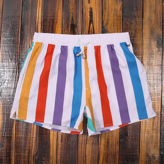 Herenshorts Gestreept Elastische Tailleband Casual Matteo - Mode Vibes