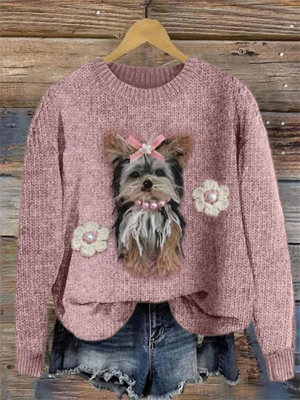Dames Trui Bedrukt met Leuke Ontwerp - Mode Vibes