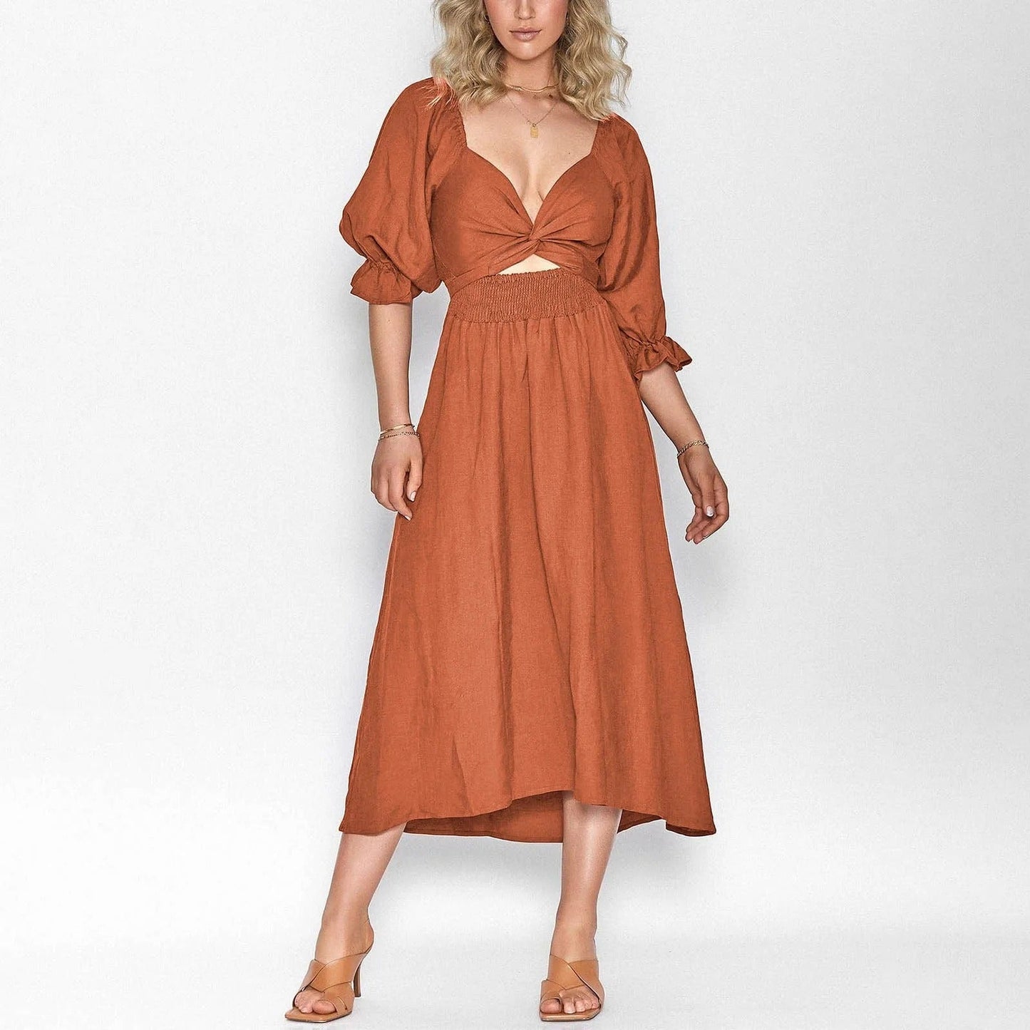Damesjurk Elegante Kort Model voor Vrouw