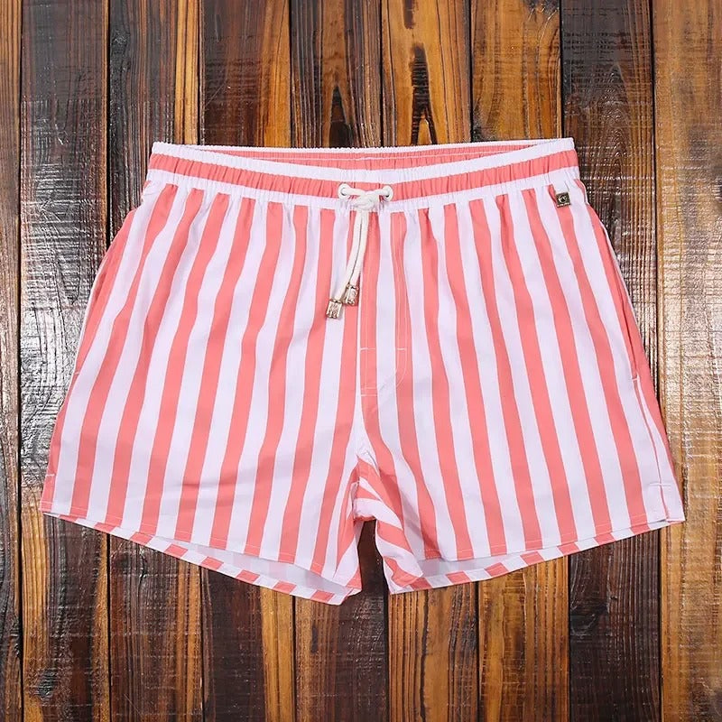 Herenshorts Gestreept Elastische Tailleband Casual Matteo