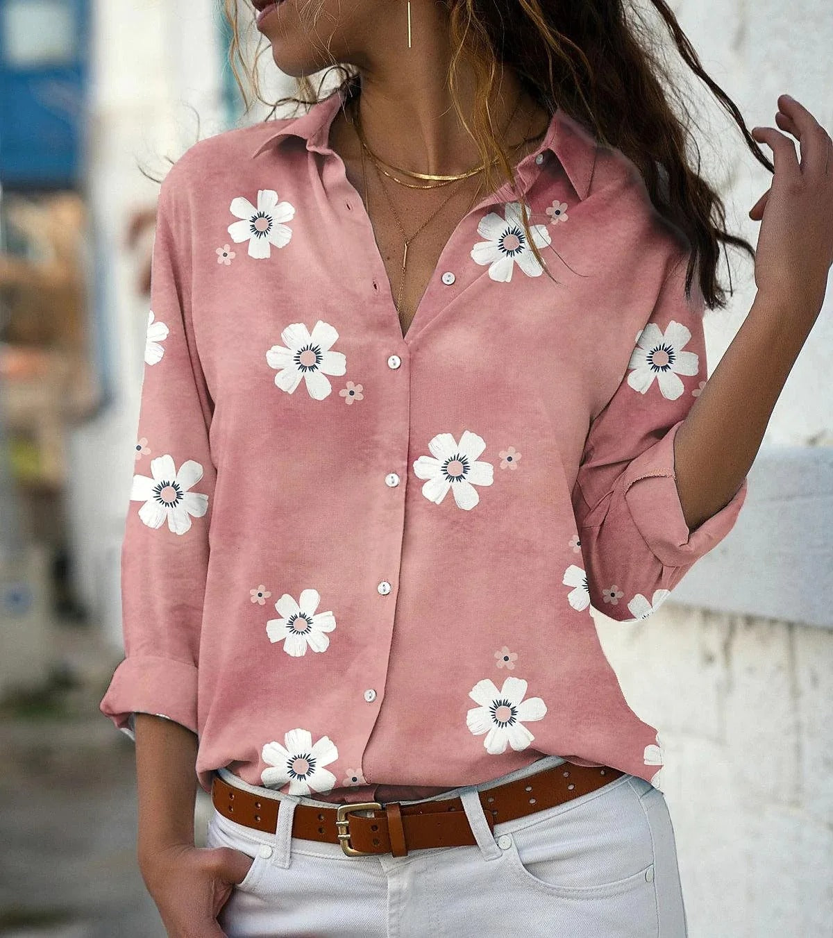 Vrouwelijke Bloes met Bloemenprint - Mode Vibes