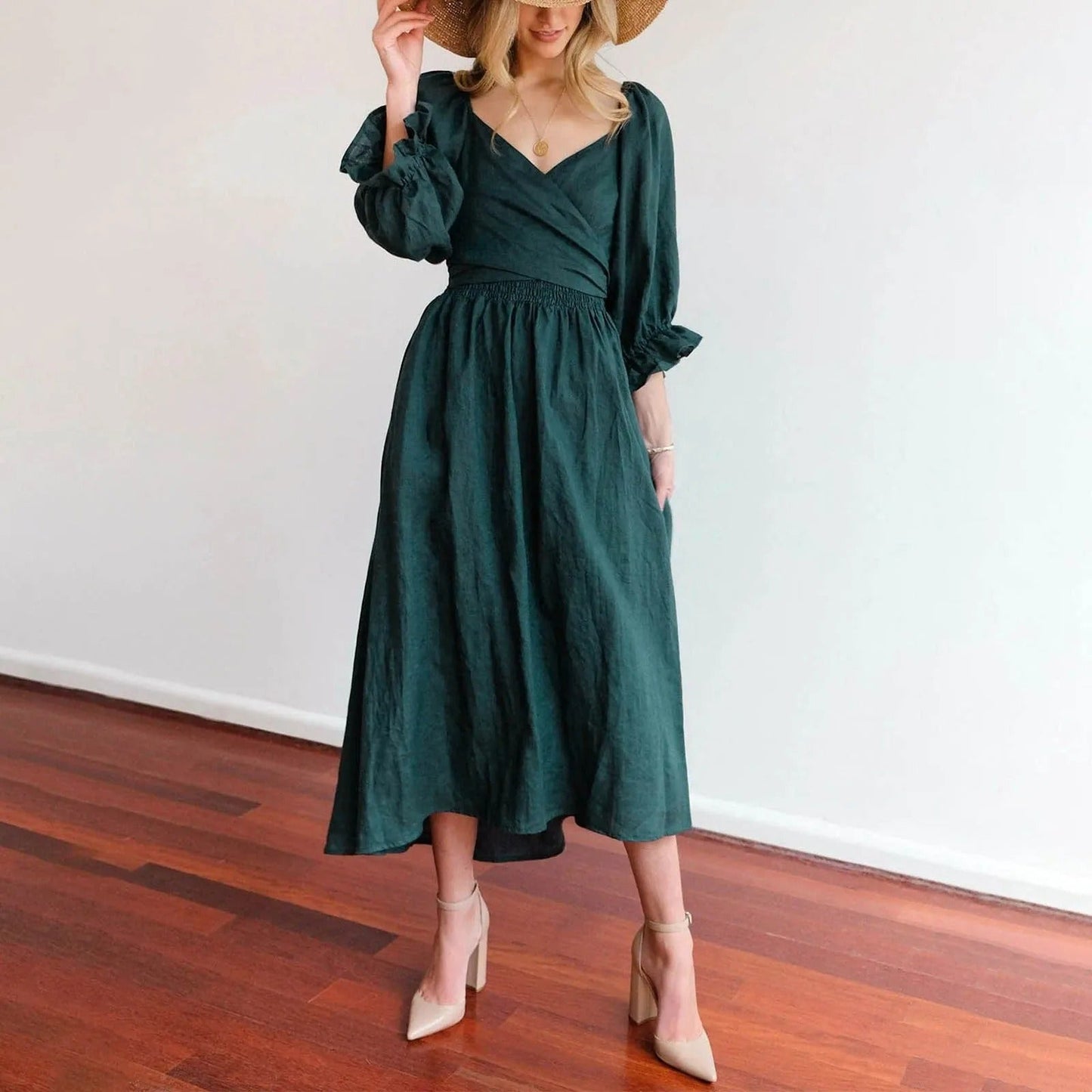 Damesjurk Elegante Kort Model voor Vrouw