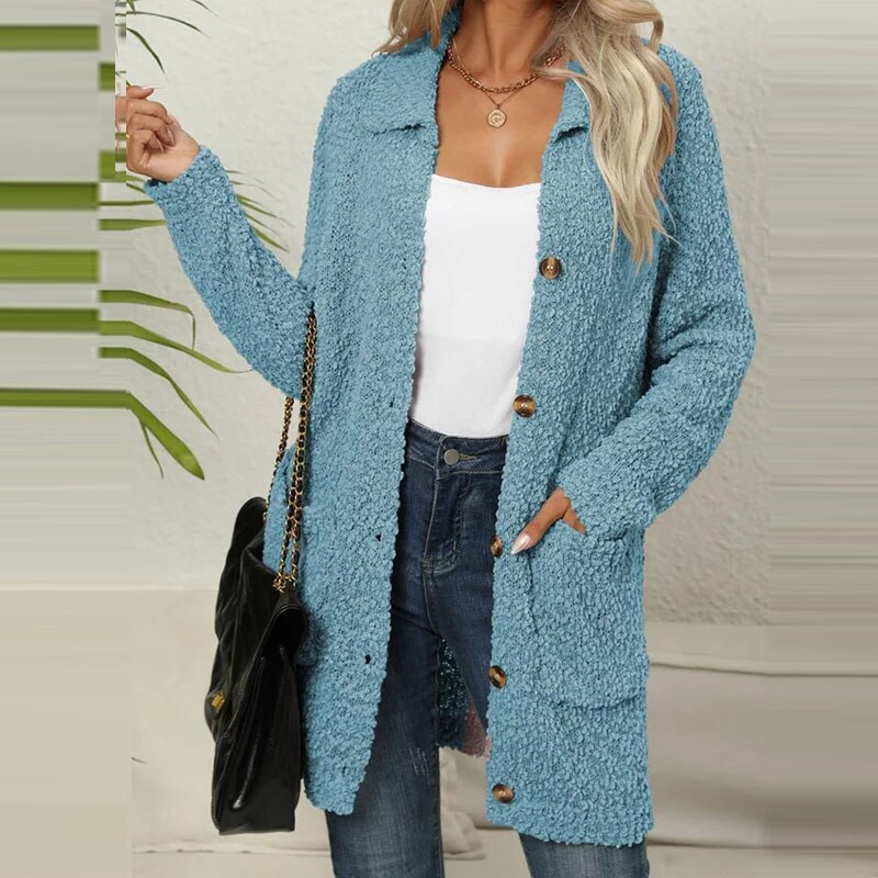 Teddy Vest met Zakken Zacht en Warm - Ella - Mode Vibes