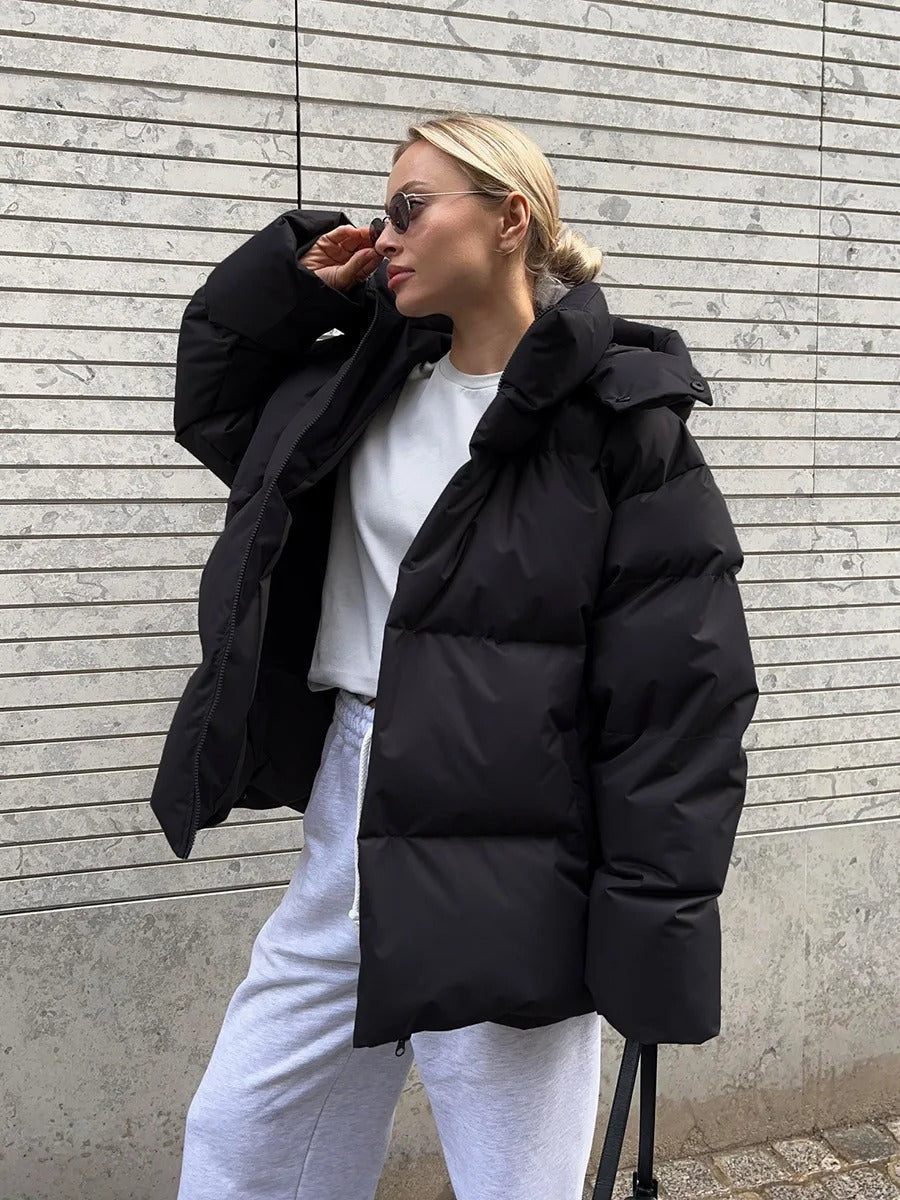 Dikke Puffer Jas voor Vrouwen Oversized Warm