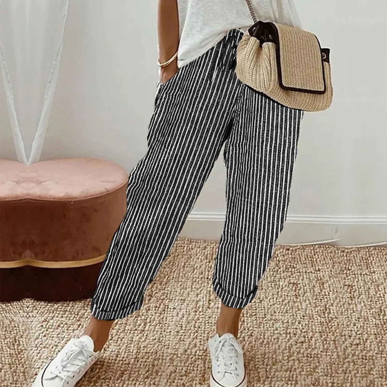 Luxe Joggingbroek met Trekkoord Comfortabele Zit - Mode Vibes