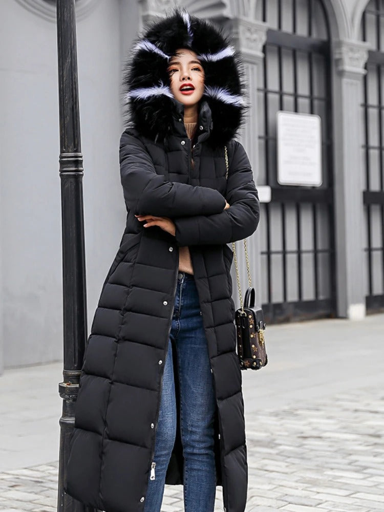 Dames Winterparka met Bontkraag – Warm & Stijlvol voor de Winter