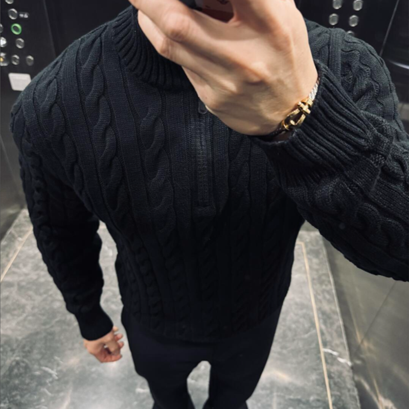 Antonio | Maglia dolcevita semichiusa